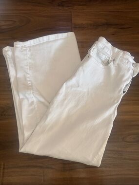 Women’s Banana Republic White Wide-Leg Jeans Size 28/6